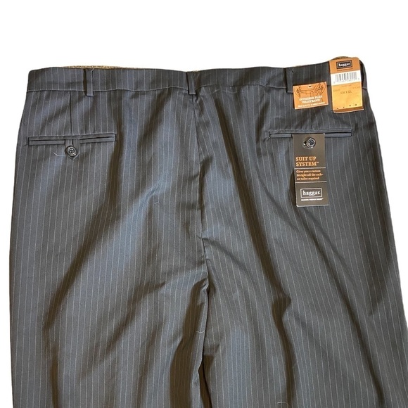 Haggar NWT pin stripe pants with flexible waist. Size 42W x 32L. New with tags! - Picture 4 of 5